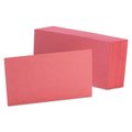 Oxford Index Cards, Plain, 3 x 5", Cherry, PK100 7320-CHE